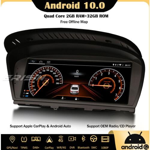 Erisin 2660 8.8" Adnroid 10 Car Stereo IPS DAB+ Android 10 GPS CarPlay Wifi For BMW 3/5/6 Series E90 E91 E92 E93 E60 E61 E63 E64