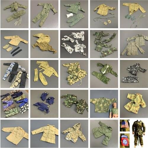 21st Century Toys 1/6 Scale Soldier Jungle Camouflage Combat Uniforms for 12" Military Action Figure Doll Gi Joe Clothes Set Toy