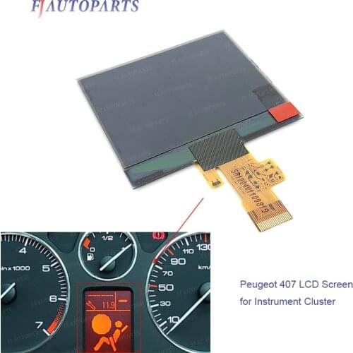 Instrument Cluster Dashboard LCD Display Screen Replacement for Peugeot 407 407SW HDI Couple LCD Display Repair