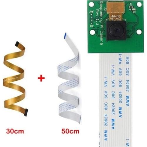 Camera Cable for Raspberry Pi Camera Module 5MP 1080p with 30cm Pi Zero Camera Ribbon Cable and 50 cm Pi 3 For Raspberry Pi B+ 2