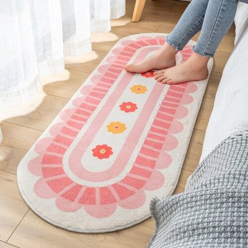 Modern Solid Colour Thick Soft Bath Carpet Mats Water Absorption Bathroom Non-Slip Carpets Rug for Living Room Floor Doorway Mat