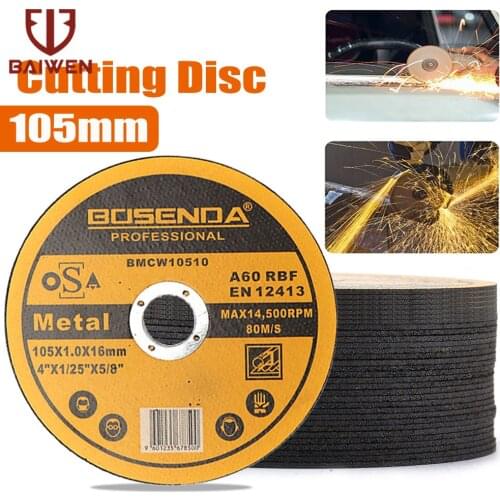 4 Inch Metal Cutting Disc Resin Grinder Cut Off Wheels 105mm For Angle Grinder Metalworking 105x16x1mm 2-50Pcs