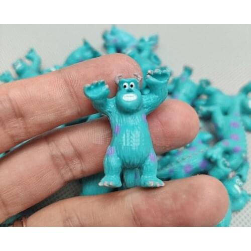 Mini Disney 20pcs/lot Monsters University Sulley Sullivan Figure Toys Model Doll Figurine Home Office Decoration