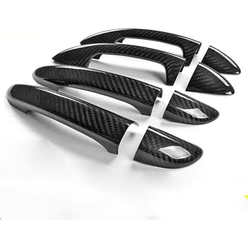 For Volkswagen Passat CC b6 b7 3c b7.5 7.5 sedan Varian Chrome Carbon Fiber Car Door Handle Cover Trim Car styling Accessories