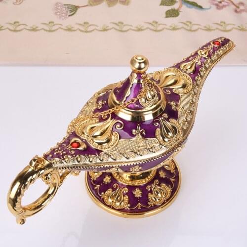 2021 new Retro European crafts Aladdin magic lamp, home, club decoration zinc alloy creative craft decoration wishing lamp