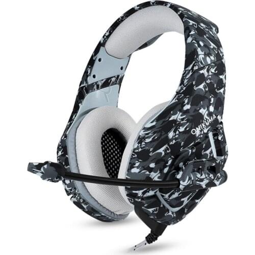 ONIKUMA K1 Wired Headphones With Microphone For PS4 Xbox One Headset Gamer Gaming Headsets 7.1 Surround sound PC Earphones