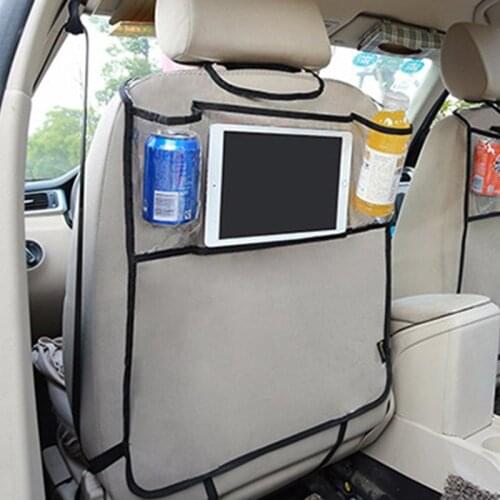 Car Back Seat Organizer Car Multi-Pocket Back Seat Storage Bag Organizer Phone Pocket Pouch for Book Tablet Mobile Drinks Tissue