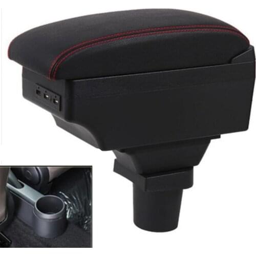 For Skoda citigo UP armrest box central Store content Storage box armrest box with cup holder USB interface