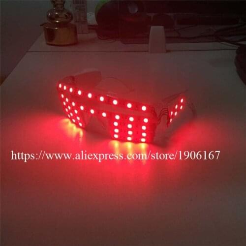 RGB Led Luminous Party glasses LED Flashing Lighting Up Halloween Christmas Funny Glasses For Nightclub DJ Bar Stage Show