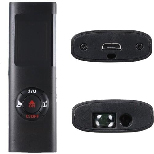 40M Smart Handheld Rangefinder Digital Mini Distance Measuring Meter Portable USB Charging Electronic Space Measurement Device