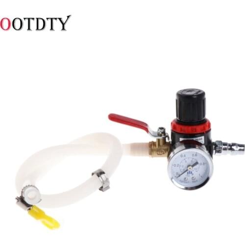 OOTDTY Universal Car Coolant Water Tank Leakage Detector Radiator Pressure Tester Gauge