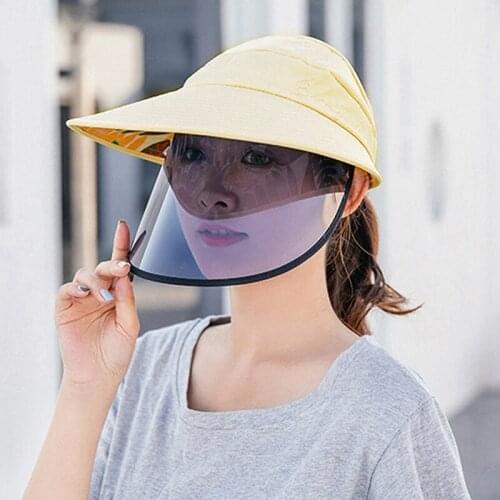 Female Summer Cap Face Protection Hat Travel Outdoor Fishing Biking Cover Sun Ultraviolet Polarized Sun Visor Hats For Women