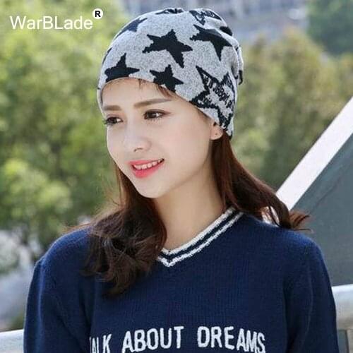 2020 Women Hat Polyester Adult Casual Floral Womens Hats Spring Autumn Two Used Female Cap Scarf 3 Colors Beanies WarBLade
