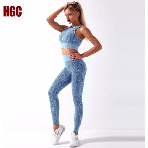 Seamless Suit Sports Yoga Sets Woman 2 Piece Snake Print Fitness Bra Push-up High Waist Leggings Crop Top Workout Gym Sportwear