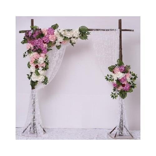 1.2M x 1.2M White with purple green grass Wedding Flower Wall Artifical Silk Flower Backdrop Wedding Decoration