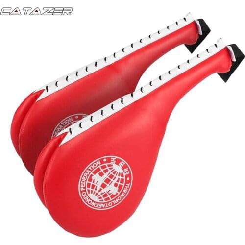 1 Pair Kick Boxing Punch Pad Target Bag For Men Women PU Karate Muay Thai Free Fight MMA Sanda Training Kids AdultsEquipment