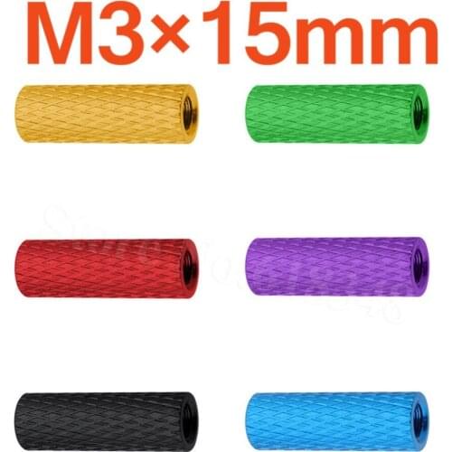 100PCS/Lot M3x15mm Aluminum Standoff Spacer Round Column Inner Thread For RC Multirotors Quadcopter FPV Drone Parts CNC