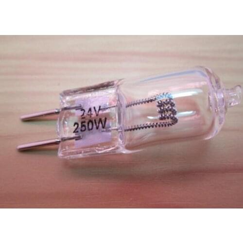 5pcs G6.35 24v Medical instruments bulb Projector bulb working bulbs high power halogen bulb gy6.35 24v 70w 100W 150W 250w