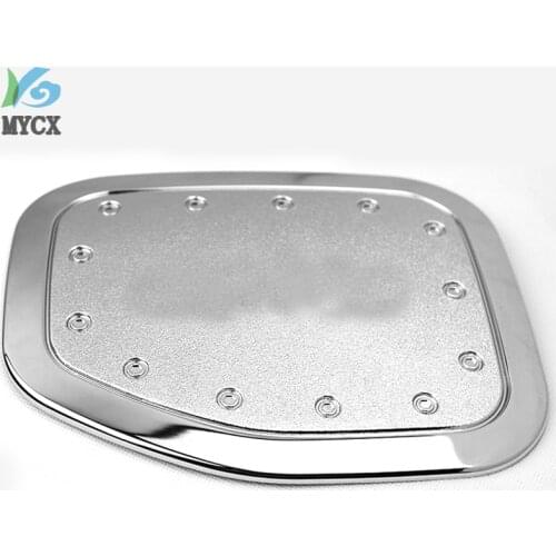 ABS Chrome Oil Fuel Cap Tank Cover Trim For Toyota Land Cruiser Prado FJ150 FJ 150 2010-2017