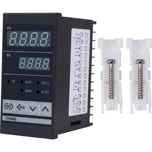 CH402 AC85-264V Relay TC/RTD Input Thermostat Relay High Accuracy Smart PID Temperature Controller