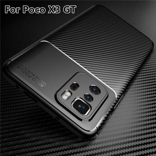 For Cover Poco X3 GT Case For Xiaomi Poco X3 GT Capas Silicone Rubber Shockproof Bumper TPU Soft Cover For Poco X3 GT F3 Fundas