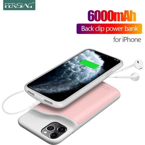 FERISING External Battery Charger Case For iPhone X XS XR 11 Pro Max Power Bank Backup Charger Cover for iPhoneX iPhone11 Banks