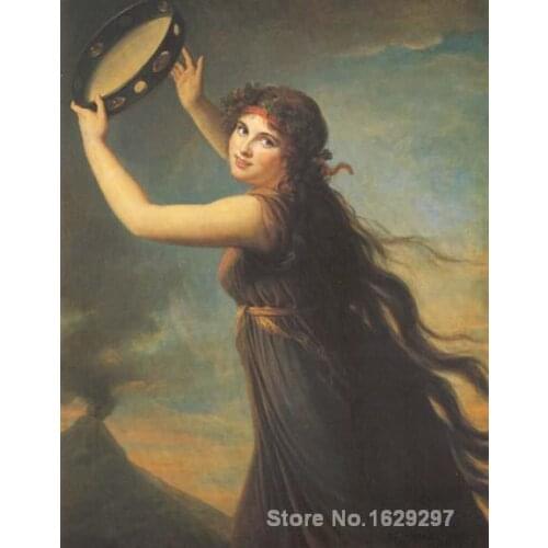 Emma Lady Hamilton by Elisabeth Vigee Lebrun Canvas art Painting High quality Hand painted