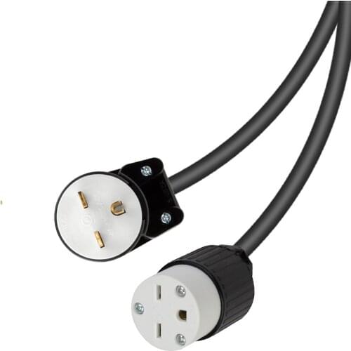 JORINDO American Standard male plug 90 ° elbow design to female socket power cord for industrial use,NEMA6-15P TO 6-15R