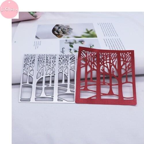 Forest Metal Cutting Dies Scrapbooking Photo Album Cards Making Craft DIY Stencil Clear Stamps and Slimline Card Dies