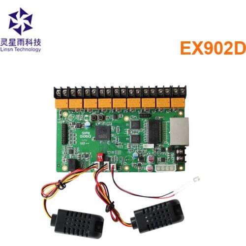 Linsn X902d EX902 multifunction board full color display led control card Support Temperature & Humidity & Brightness Sensor