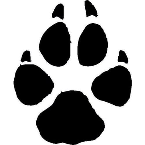 LLY-1172 Pet Dog Cat Paw Print Car Sticker PVC Auto Body Decoration Creative Cartoon Cars Supplies Fashion Waterproof Decal