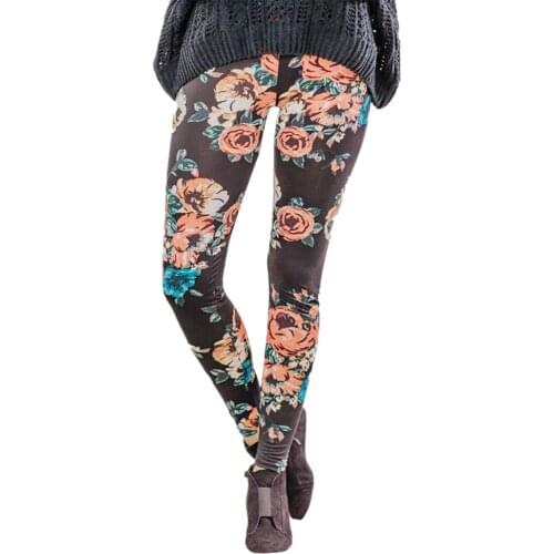 Sexy leggings woman pants Flower Print High Waisted Hip Lifting Leggings Slim Pant Sport Trouser pants women leggins mujer 2020