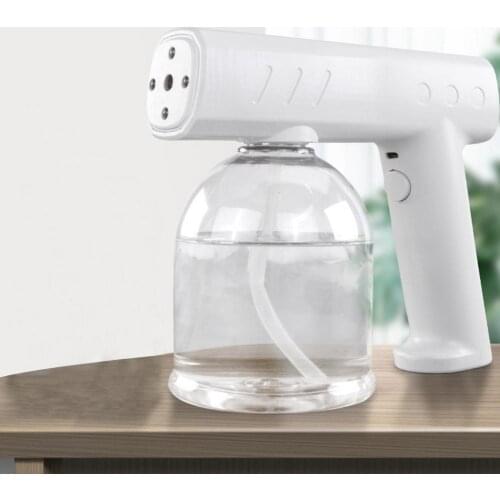 Handheld Nebulizer Portable Atomizer 500ML Blue Light Nano Steam Atomiz Fogger Disinfectios Sprayer Battery Machine Rechargeable