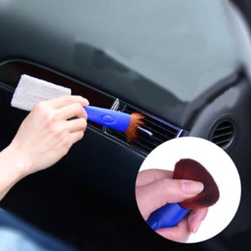 2 In 1 Car Air-Conditioner Outlet Cleaning Tool Multi-purpose Dust Brush Car Accessories Interior Brush Washer Wash Maintenance