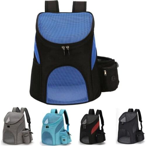 Foldable Pet Carrier Backpack Dog Cat Outdoor Travel Carrier Packbag Portable Zipper Mesh Pet Backpack Pet Out Bag Cat Backpack