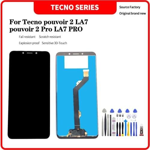 For infinix Tecno pouvoir 2 LA7 pouvoir 2 Pro LA7 PRO LCD Display Touch Screen Digitizer Assembly For LA7 lcd Replacement
