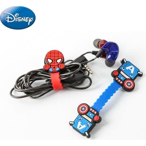 Marvel Universal Cartoon USB Charger Cable Winder Earphone Cable Cord Protector Cable Bite For iPhone Samsung Cell Phone