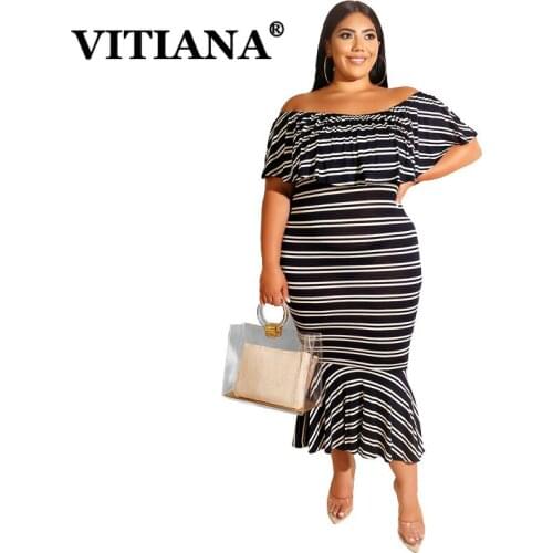 Летние платья в полоску VITIANA China At AliExpress