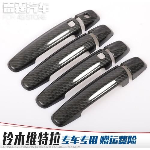High-quality ABS Chrome and carbon fiber color car handle and door bowl For Suzuki Swift S-CROSS 2012-2015 2016 2018,Car-Styling