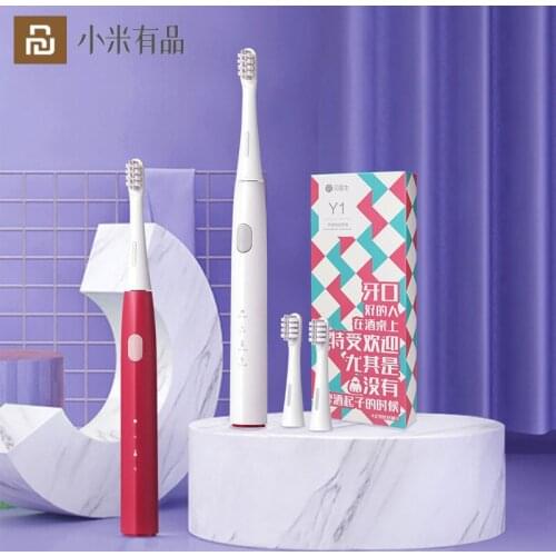 YouPin Y1 Sonic Electric Toothbrush Adult Men And Women Tooth Brush Deep Cleaning IPX7 Waterproof USB Rechargeable With Heads