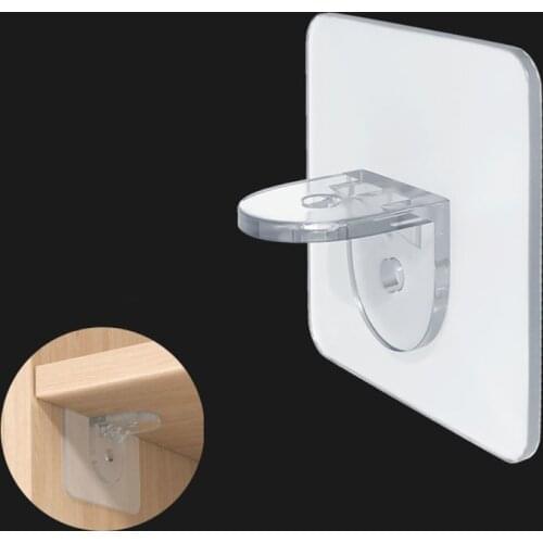 10PCS/lot Shelf Support Adhesive Pegs Cabinet Punch-free Clapboard Stickers Wall Hanger DIY Home Furniture Supplies