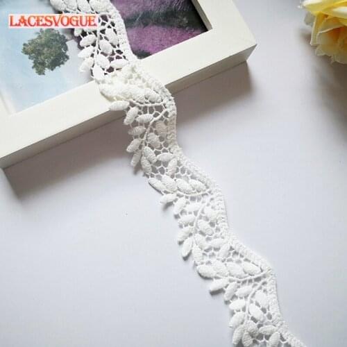 19yards 3cm Cotton embroidery Lace trim Patchwork Needlework sewing accessories Clothes edge decoration Garment material 410