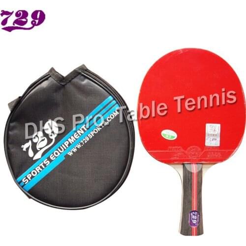 729 quality professioanl table tennis racket with rubber 5 layers WOOD balde for pingpong with free case