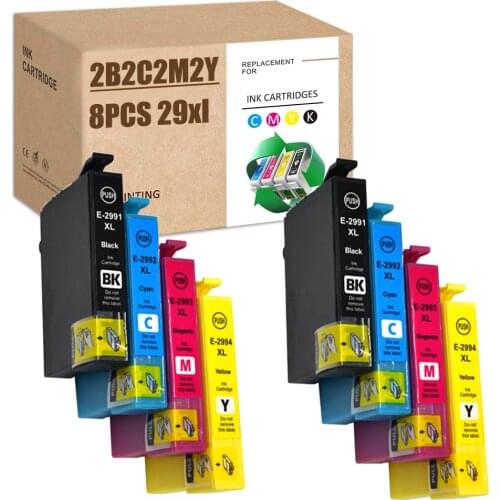 8PCS For Epson 29 Ink Cartridge 29XL T2991XL for Epson XP-345 Printer Ink XP 345 XP345 Ink XP-352 XP-245 XP-255 XP 432 XP 433