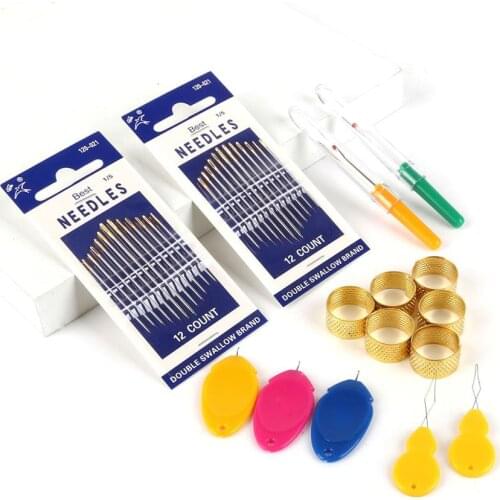 Wholesale New Arrival Sewing Set Convenient Use Automatic Easy Sewing Needle Device Threader Thread Guide Tool