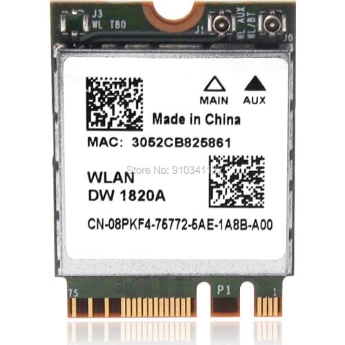 Broadcom BCM94350Z DW1820A 8PKF4 802.11 AC 867 Mbps Bluetooth 4.1 Wireless Card