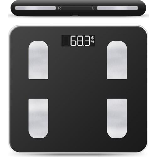 Wireless Bioimpedance Scale Nutrition Scale Fat Monitor Body Fat Analyzer Total Body Fat USB Rechargeable