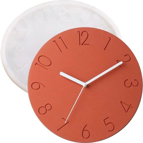 Concrete Clock Mold Large Cement Crafts Wall Decoration Making Tool