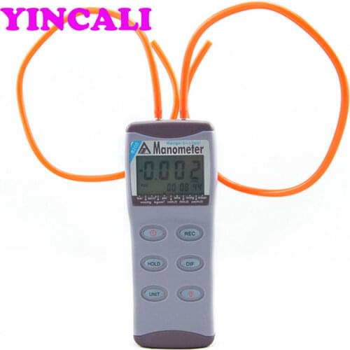 Digital Pressure Gauge AZ8205 Digital Manometer 0-5psi Precision differential pressure meter with 11 Units Selectable