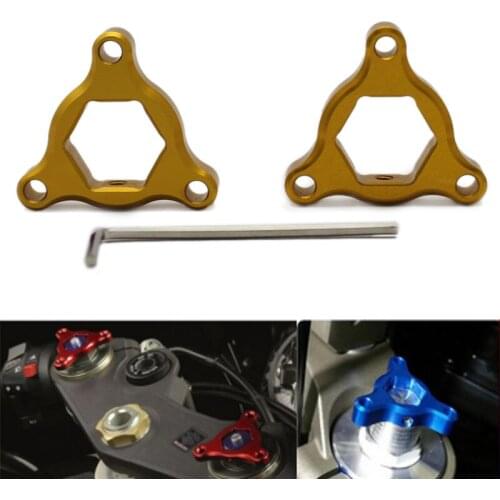 For Kawasaki KLR 650 2009-2010 Motorcycle Accessories CNC Aluminum 22mm Suspension Fork Preload Adjusters
